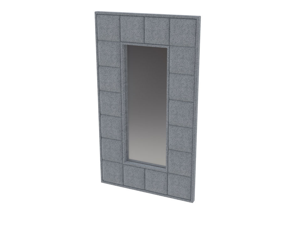 Зеркало Verda Chocolate Ткань Микрошенилл Rialto Серебро 104x6 35220₽